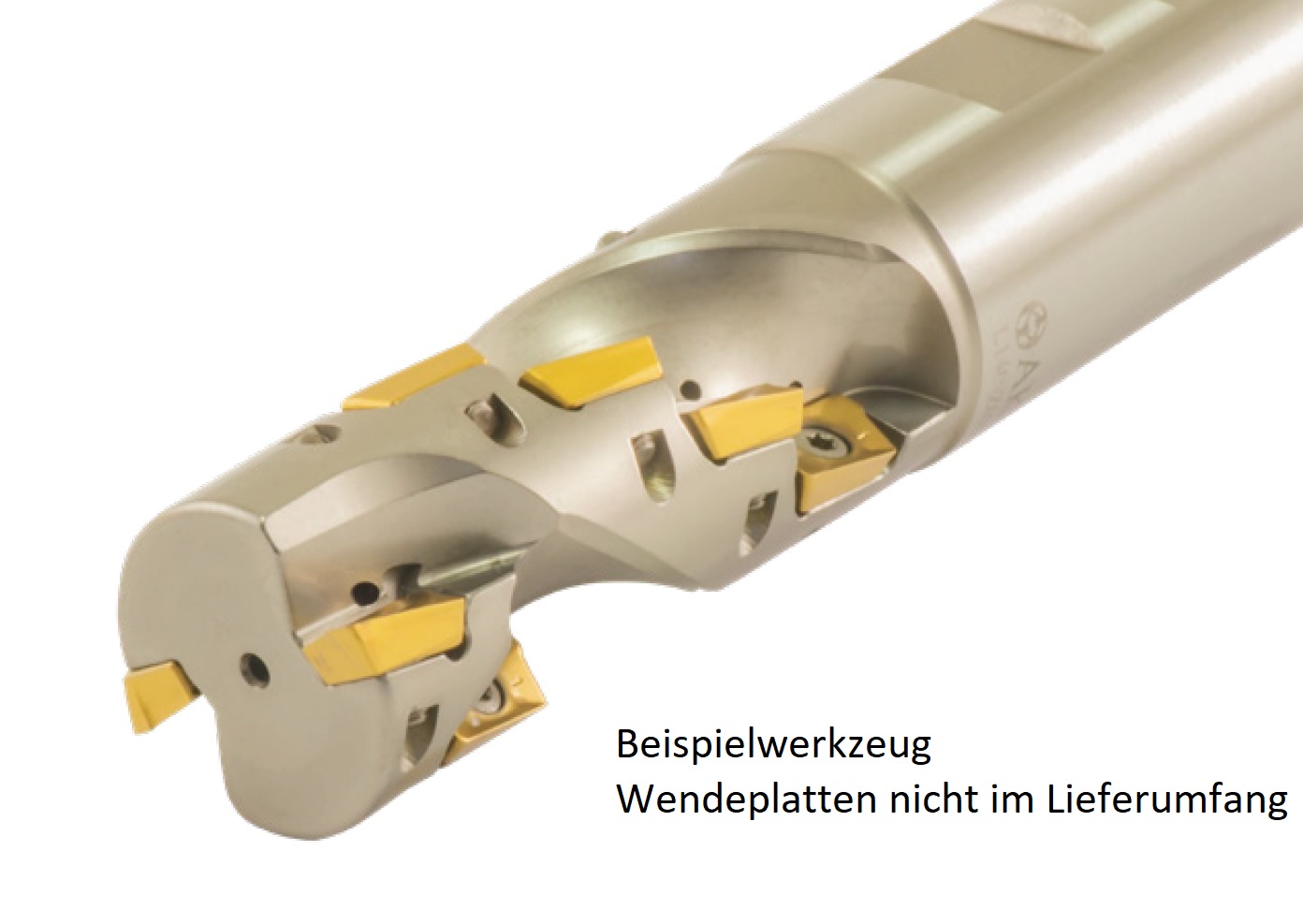 AKKO-Wendelschaftfräser ø 40 mm, kompatibel mit Taegutec-Wendeplatte AP.. 1204.., Gesamtlänge = 160, mit Innenkühlung
