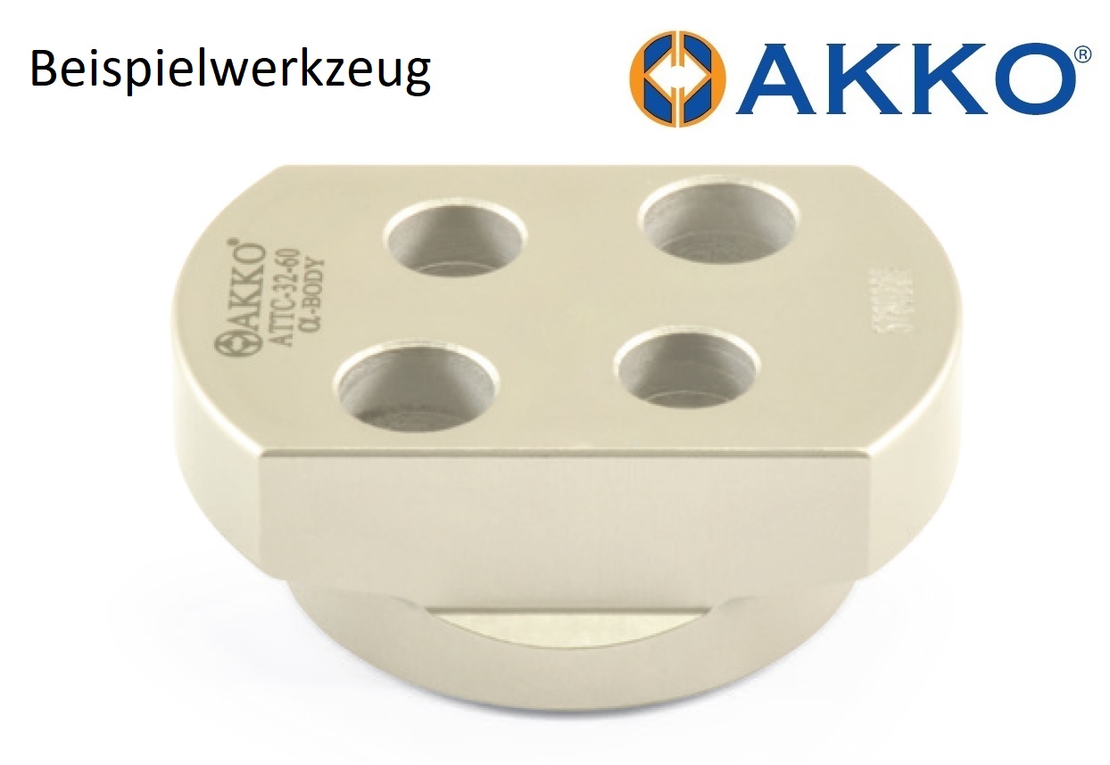 AKKO-Zentrierwerkzeug für schwingungsgedämpfte Bohrstangen ATTB mit ø 32 mm, ø 40 mm, ø 50 mm oder ø 60 mm
