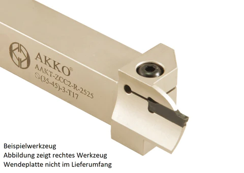 AKKO-Axial-Stechhalter, kompatibel mit ZCC-Stechplatte Z.FD-3
Schaft-ø 25x25, Einstechbereich ø 39 - ø 55 mm, rechts