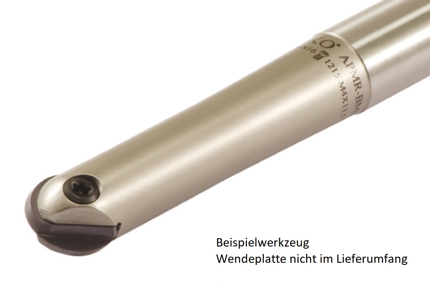 AKKO-Kugelkopierfräser für Wendeplatten ø 20 mm, kompatibel mit Dijet BNM 200-S
Schaft-ø 20, ohne Innenkühlung, Z=2