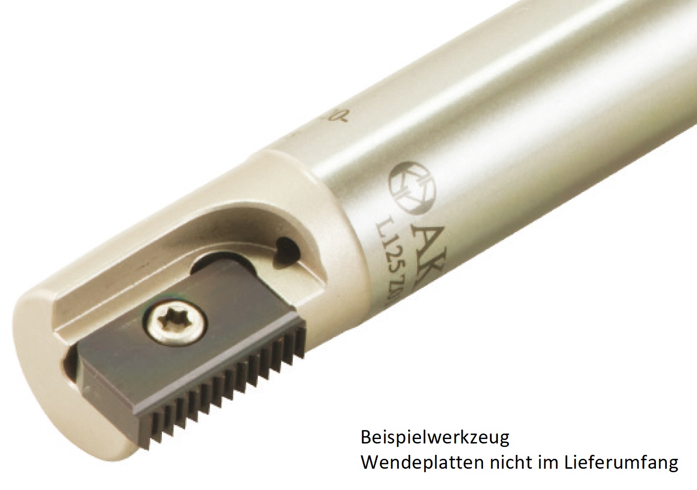 AKKO-Gewindefräser ø 18 mm, kompatibel mit CPT-Gewinde-Fräsplatte C21, Gesamtlänge = 100, mit Innenkühlung
