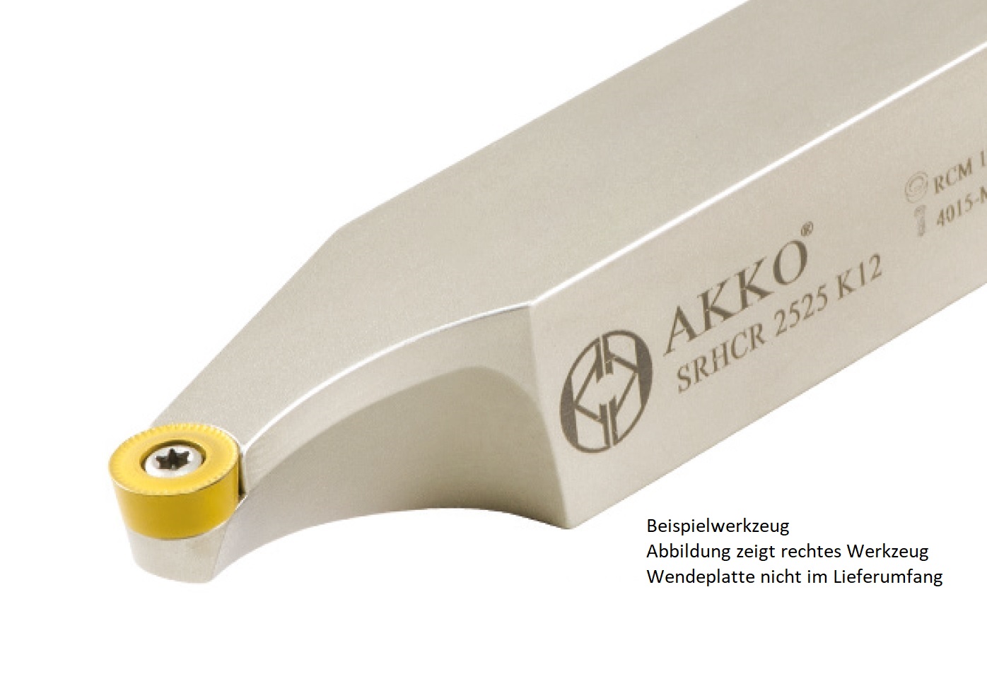 Akko-Außen-Drehhalter für RC.T 0803..
links Schaft 25 x 25 mm