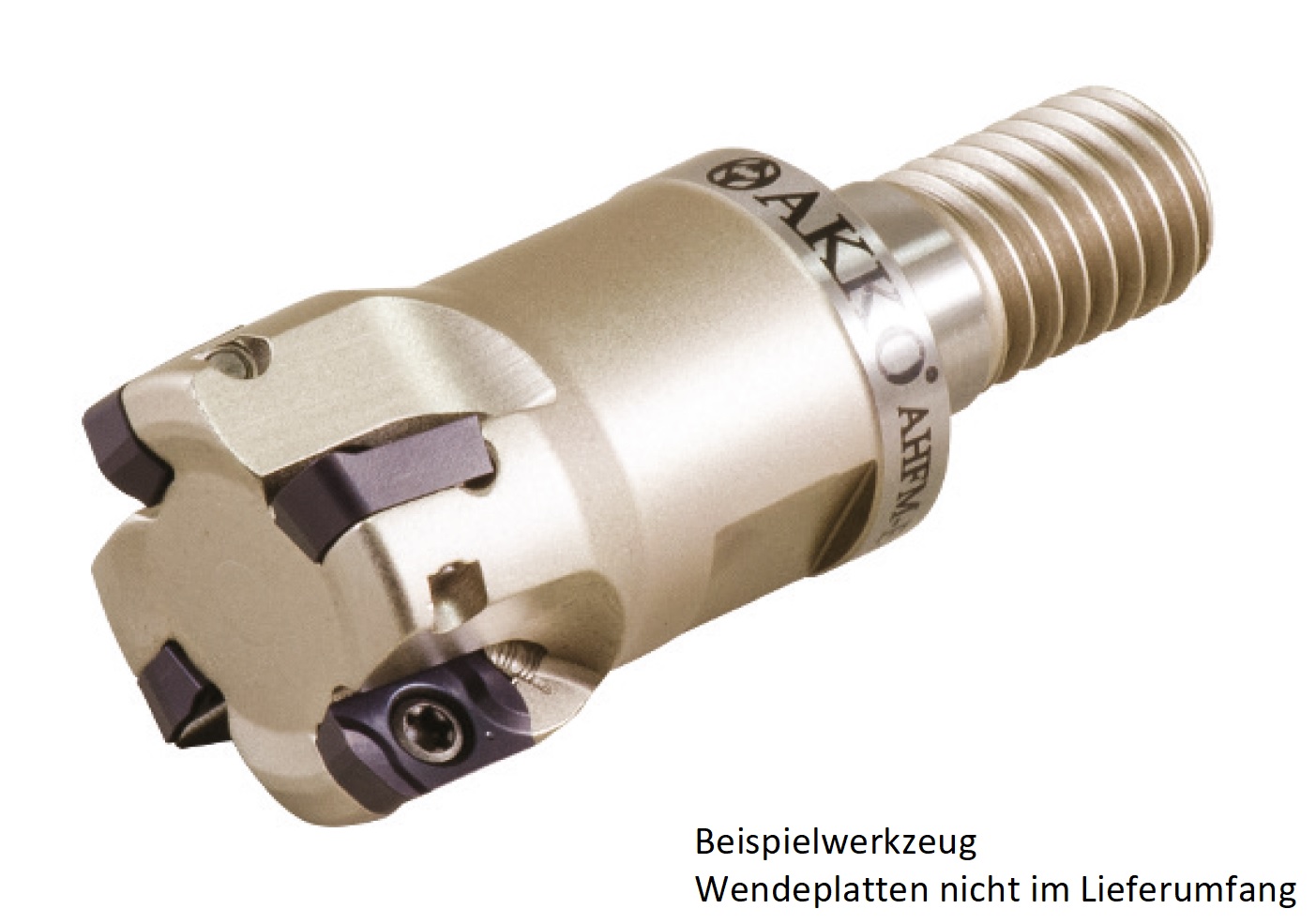 AKKO-Hochvorschub-Einschraubfräser ø 32 mm, kompatibel mit Dijet EP.. ZPMT YPHW 1003..
Gewindeschaft M16, mit Innenkühlung, Z=5