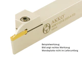 AKKO-Außen-Stechhalter, kompatibel mit Sandvik-Stechplatte 123-3
links, Schaft 20 x 20 mm